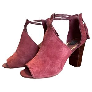 Suede Heels with Tassels